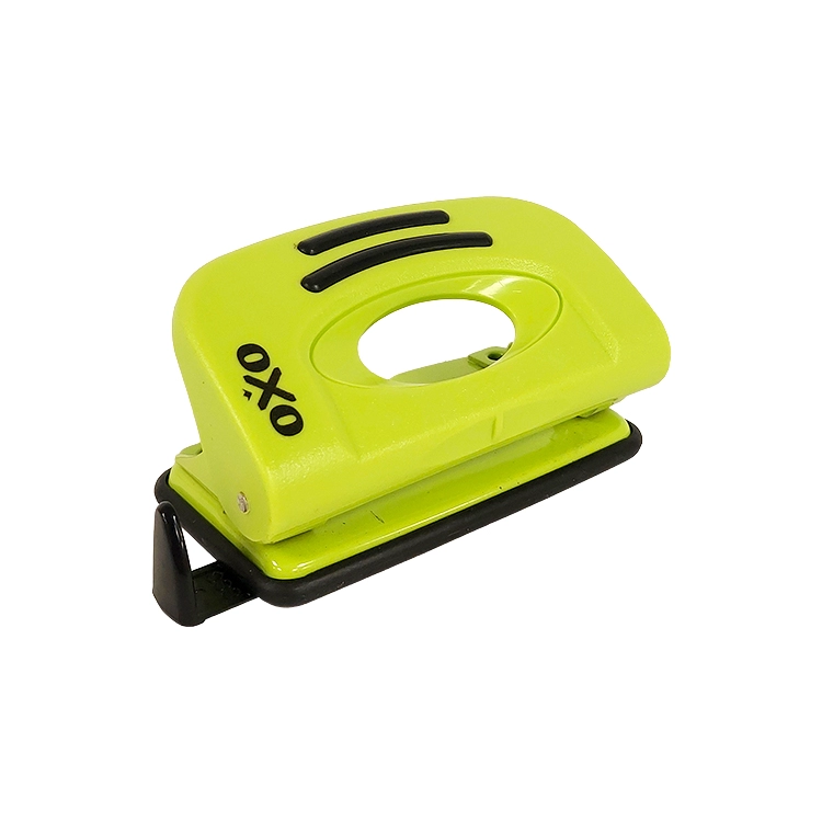 Perforadora Chica Oxo Metal Verde Manzana 10 hojas Art.7210